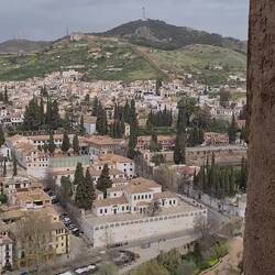 Blick aufs Albaicin von der Alhambra aus