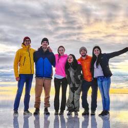 Neben mir: Robbie, Maddie, Helen, Stuart, Fran