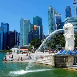 Merlion - halb Löwe & halb Fisch