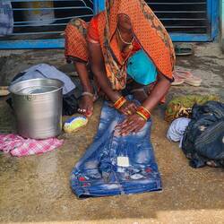 Woman in Raj's Village