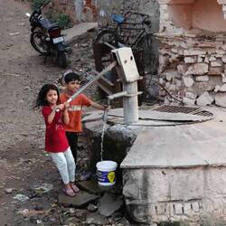 Having Fun Getting Water