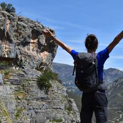La profondeur du canyon est vertigineuse