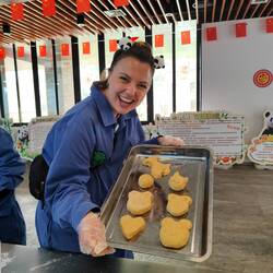 Unsere selbstgemachten "Pandakuchen" mit wichtigen Nährstoffen für Pandas