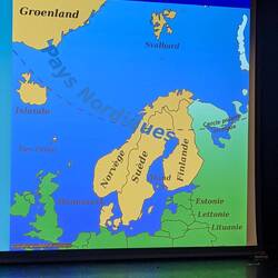 Tiny dot below Svalbard is Bear Island