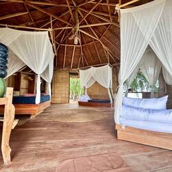 Blick in die Bungalows