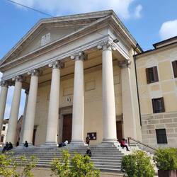 The front of the cathedral