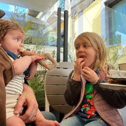 Back to La Perla for breakfast. Today we discovered the baby cappuccino. Warm milk and cocoa powder.