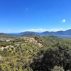 Blick zurück auf Euböa