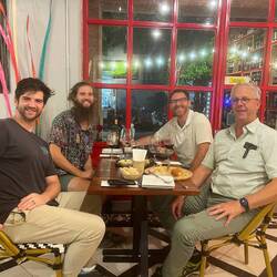 Late night dinner at the Happy Frog