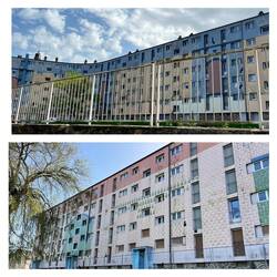 Oben; bewohnt/ unten; im Zerfall...