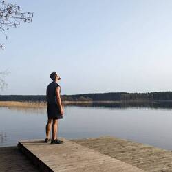 Le lac du bivouac... On s'y jetterait