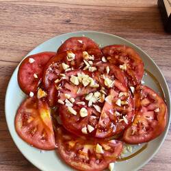 ..etwas essen gehen - die zwei einzigen fleischlosen Gerichte..