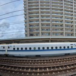 Trying to show how big these bullet trains are