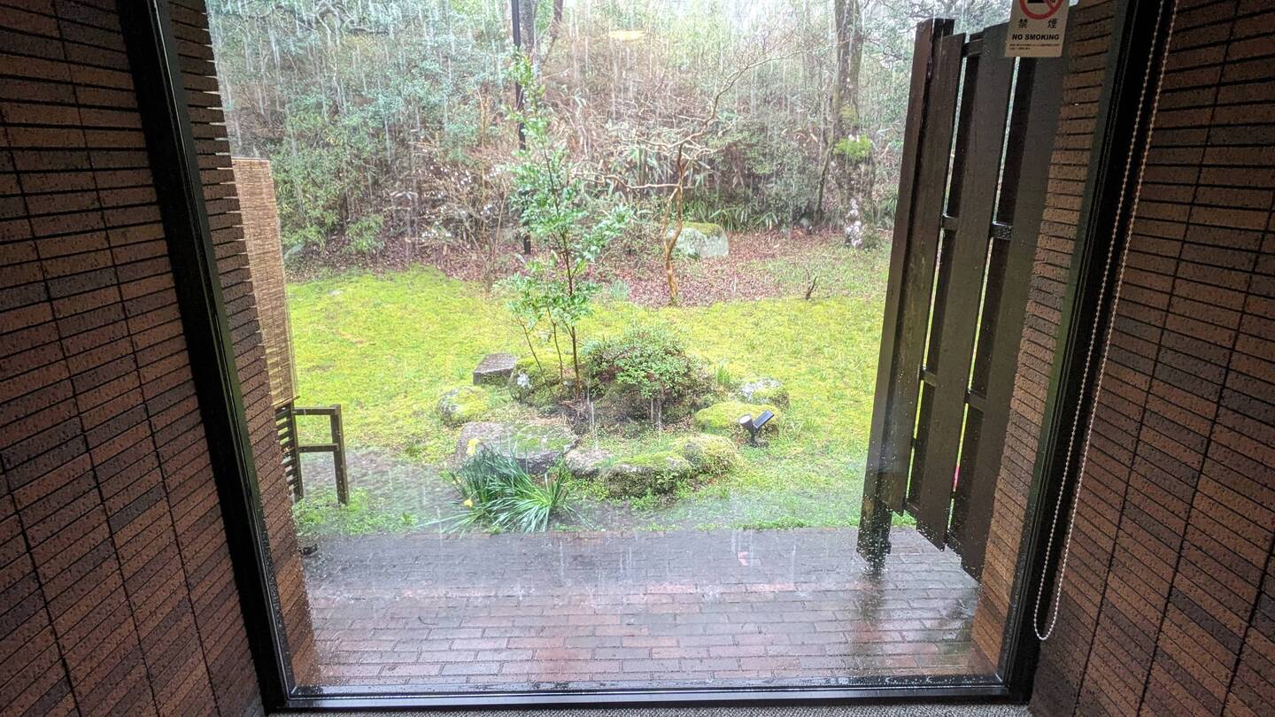 Relaxing rain in the morning