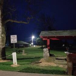 Obviously we risked lurking around after curfew.