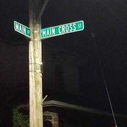 Take main street to the main cross street ... you can't miss it.