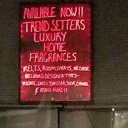 Exploiting the nuvoriche hunters with designer fragrances. They can buy the finer things now.