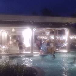 Less intense with many lights forming hearts