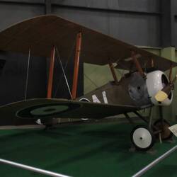 Snoopy's traditional plane (cleverly disguised as a doghouse) for "dogfighting" the Red Baron.