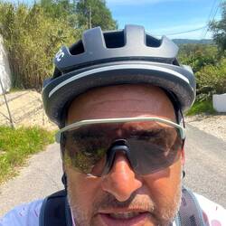 An der Rampe, kurz danach die Kette gerissen