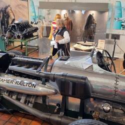 What a beast. Hand formed aluminium bodywork.