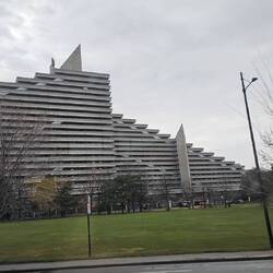 Das ehemalige olympische Dorf