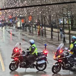 Polizeisperre aus unbekannten Grund