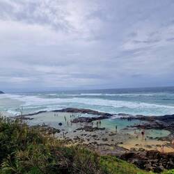zum Schluss ein erfrischendes und beliebtes Bad im Champagne pool