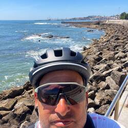 Blick zum Hafen Cascais in Richtung Westen