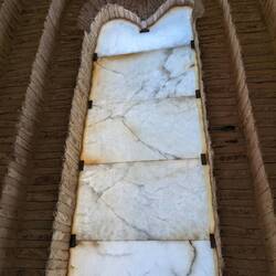 Marble as window panes, incredibly beautiful