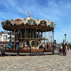Zweistöckiges Karussell von 1900