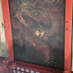 Deckenbemalung im Tempel