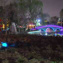 Die Gartenanlage meines Hotels...