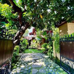 Blick von der Einfahrt aus