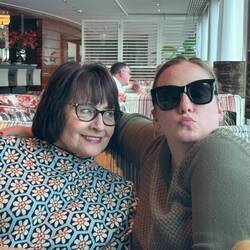 First day on the boat and Dana is ready for anything...me just waiting for ..not sure