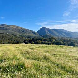 Auch die Berge sind meist in Sichtweite, und wenn..