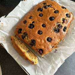 Banana & blueberry loaf