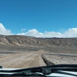 Fahrt über den Salzsee