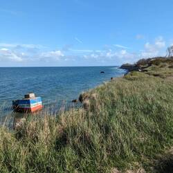 Der kürzlich abgestürzte Lost place auf Fischland