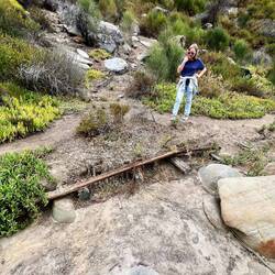 Remains of the steel railway