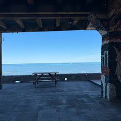 Einsame Bank zum träumen und genießen