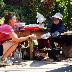 Kartoffeln auf dem Weg kaufen