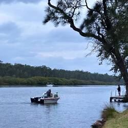 Die Fischer machen sich bereit im Sussex Inlet