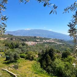 Nach dem längeren und einsamen Weg, durchquere ich Albuñuelas (im Hintergrund die Sierra Nevada),..