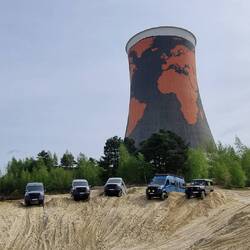 Geschafft - alle Autos stehen