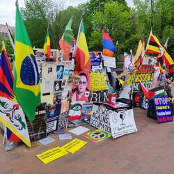 William Thomas demonstriert seit 1981 friedlich - und vollkommen legal - vor dem Weißen Haus