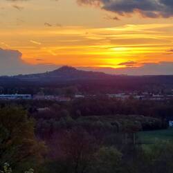 20 Uhr, der Blick aus unserer Fewo!