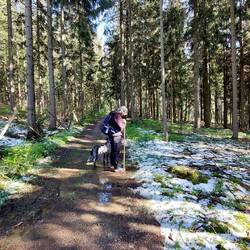 Kurz vor uns hat es kräftig gehagelt!