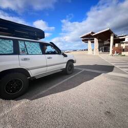 Waiting in line for the ferry