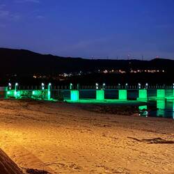 Bridge to beach